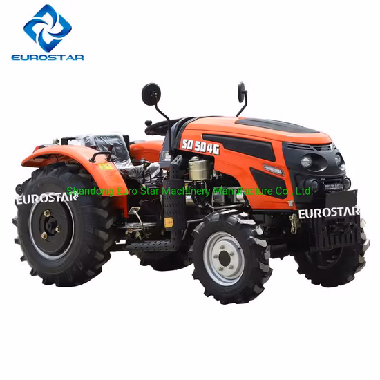 4WD 50HP Orchard Tractor Small Four Wheel Farm Tractor Garden Tractor Walking Tractor Mini Tractor for Agricultural Machinery Machine Es5048g CE