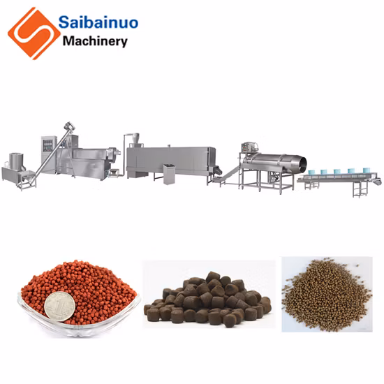 Professional Dry Floating Fish Shrimp Feed Pellet Processing Making Equipment Machine Animal Aquarium Pet Food Plant Production Line Extruder