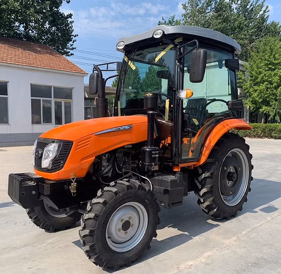 Fabricante de shandong fornece diretamente tratores de rodas de motor 40hp 50hp 60hp 4wd/mini trator agrícola agrícola/pequeno trator de jardim com cabine para agricultura