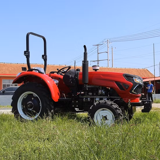Fabricante de máquinas agrícolas da China 4WD pequeno jardim compacto mini trator agrícola com rodas compactas e retroescavadeira