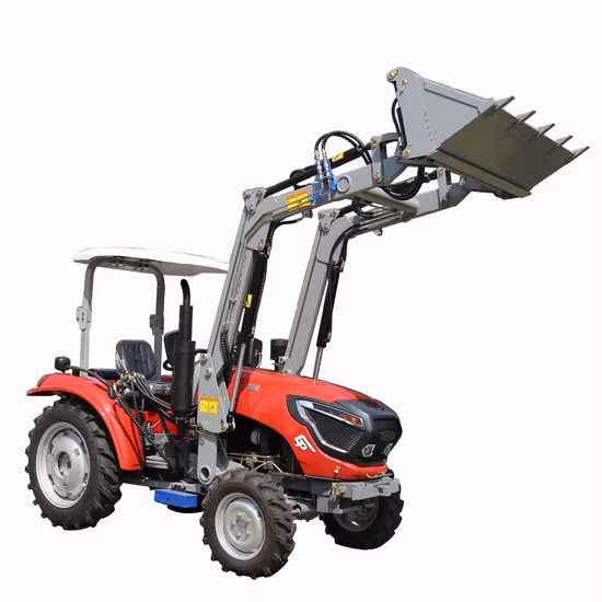 Cortador de grama chinês preço barato 4x4 mini trator de jardim agrícola compacto pequeno com carregador frontal e retroescavadeira retroescavadeira para venda da china